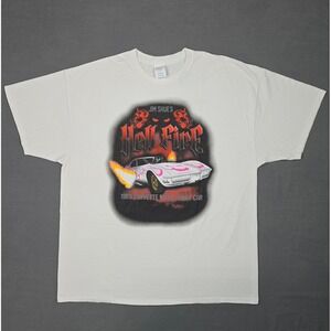 Jim Shue Hell Fire Drag Racing Corvette Funny Car Tee Americana Motorsports 2XL